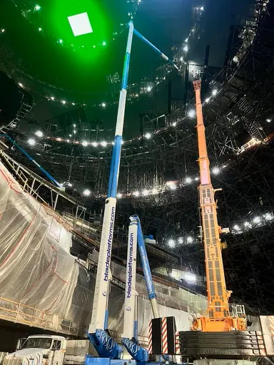 Blade Platforms' Vital Role in The Sphere's LEP Display Installation