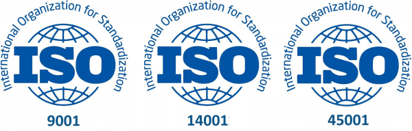 ISO 9001, 14001 and 45001