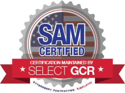 SAM Certified — certification maintained by Select GCR