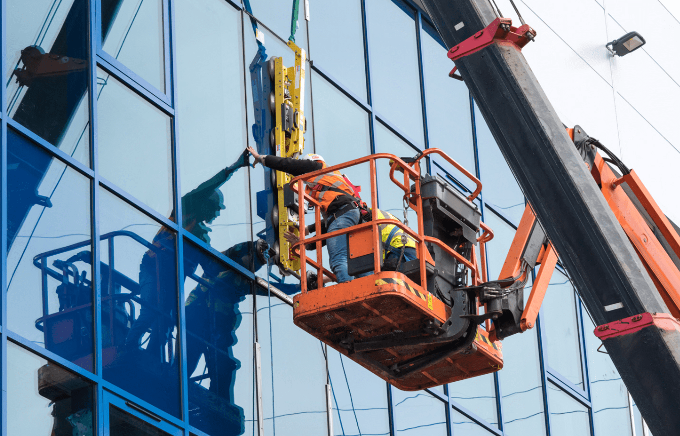 Truck Mounted Platform Rental for Window Cleaning